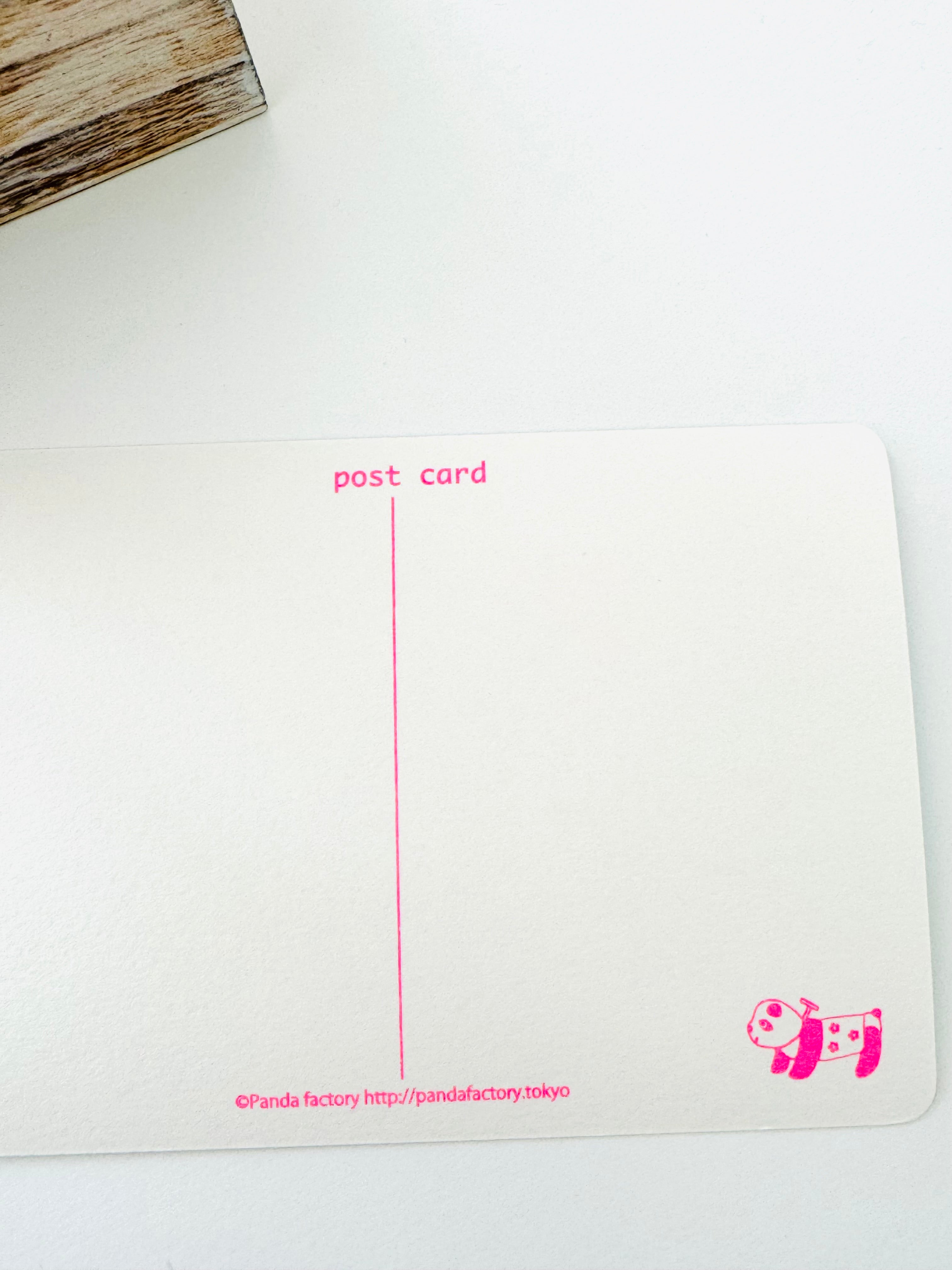 [panda factory] Seahorse postcard