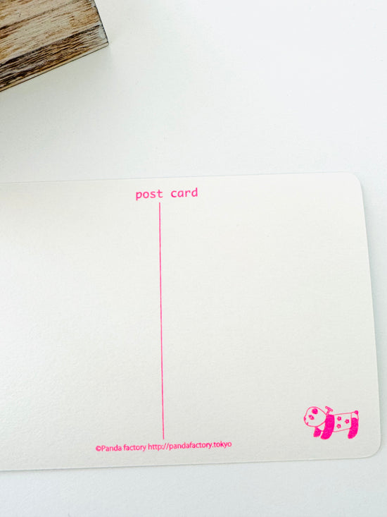 [panda factory] Seahorse postcard