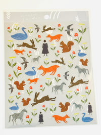 [cozyca] Garden sticker sheet x Nishi Shuku