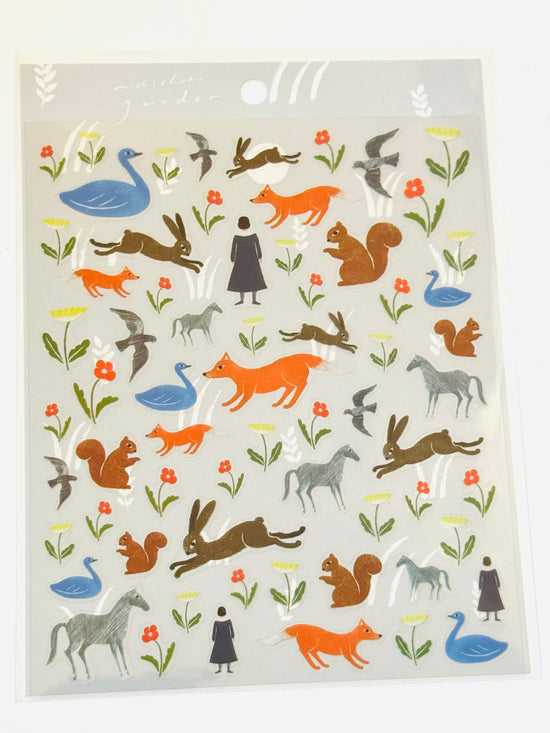 [cozyca] Garden sticker sheet x Nishi Shuku