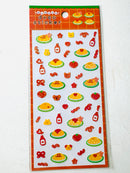 [World Craft] Omurice Yum Yum deco sticker sheet (last chance • no restock)