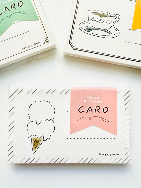 [forme] Ice Cream · Fountain Pen Ink Swatch Card set