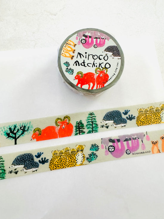 [Greeting Life] Miroco Machiko x Animal Family washi tape