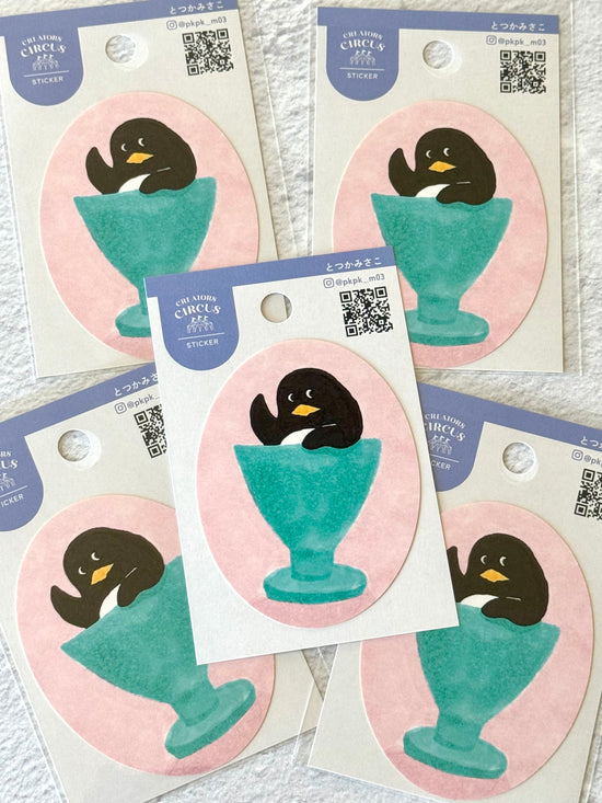[Totsuka Misoka] Penguin Omatase decal sticker