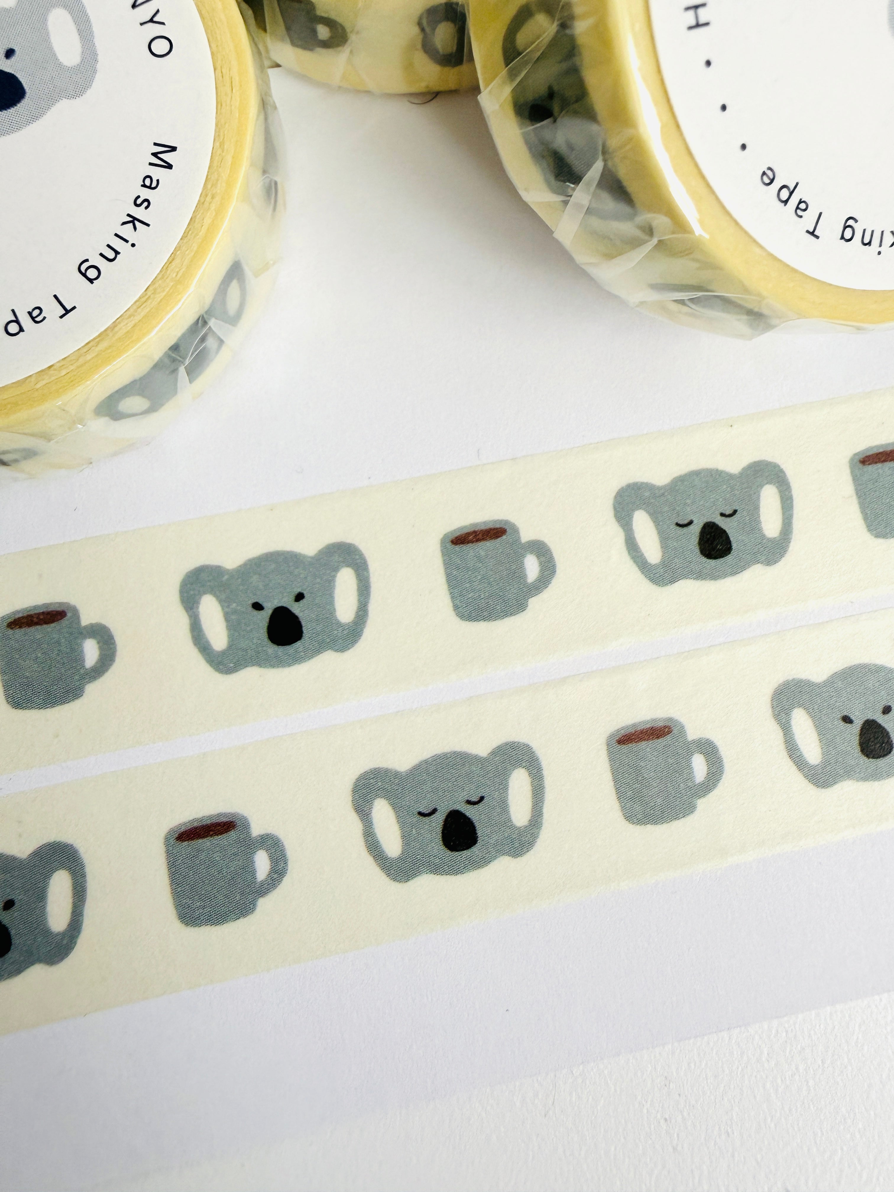[Hamamonyo] Koala & Hot Chocolate washi tape