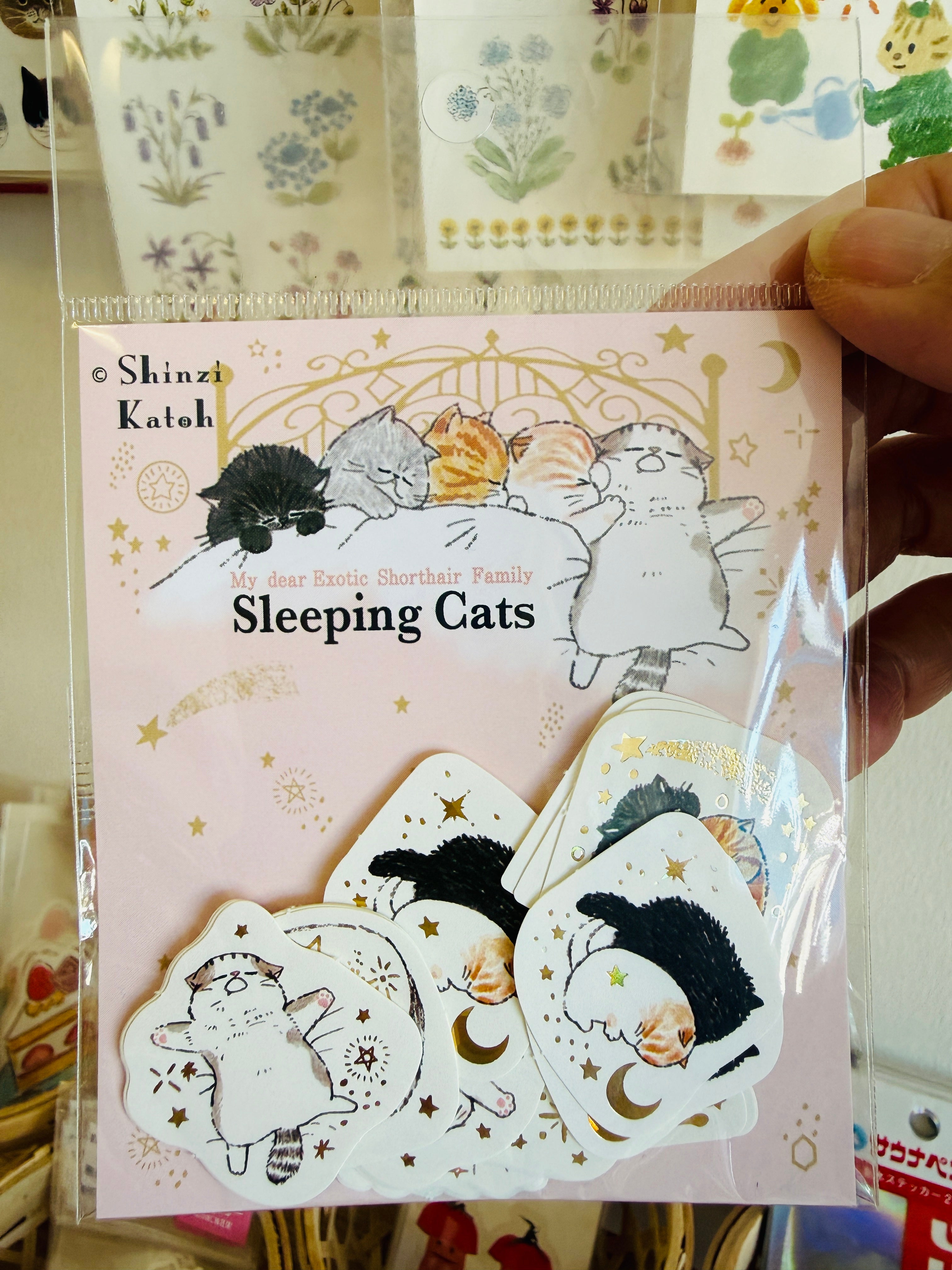 [SEAL-DO] Shinzi Katoh x Sleeping Cats Kira Pika flake stickers