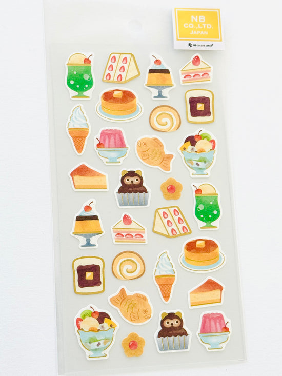 [NB] Retro Cafe Snacks sticker sheet