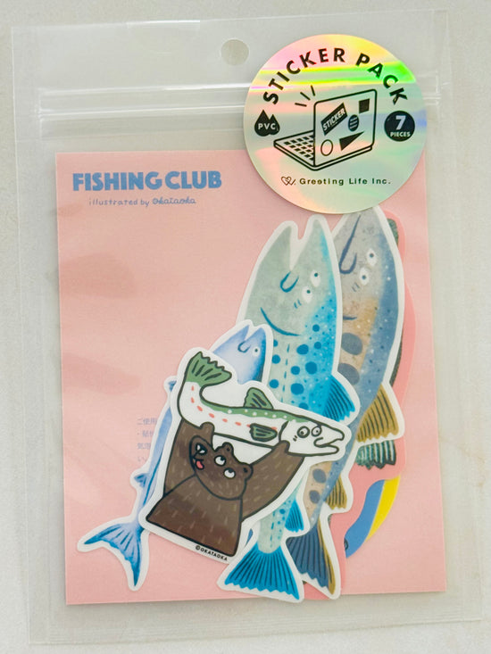 [Greeting Life] Fishing Club sticker decal