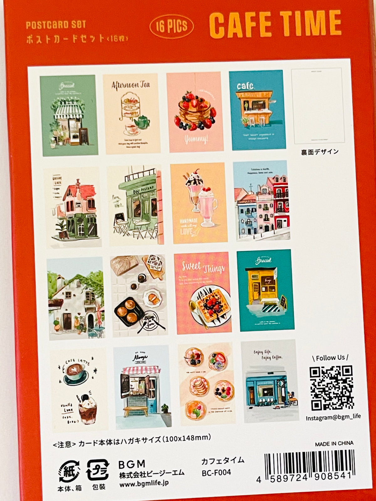 Cafe Time Postcard Set papertreats