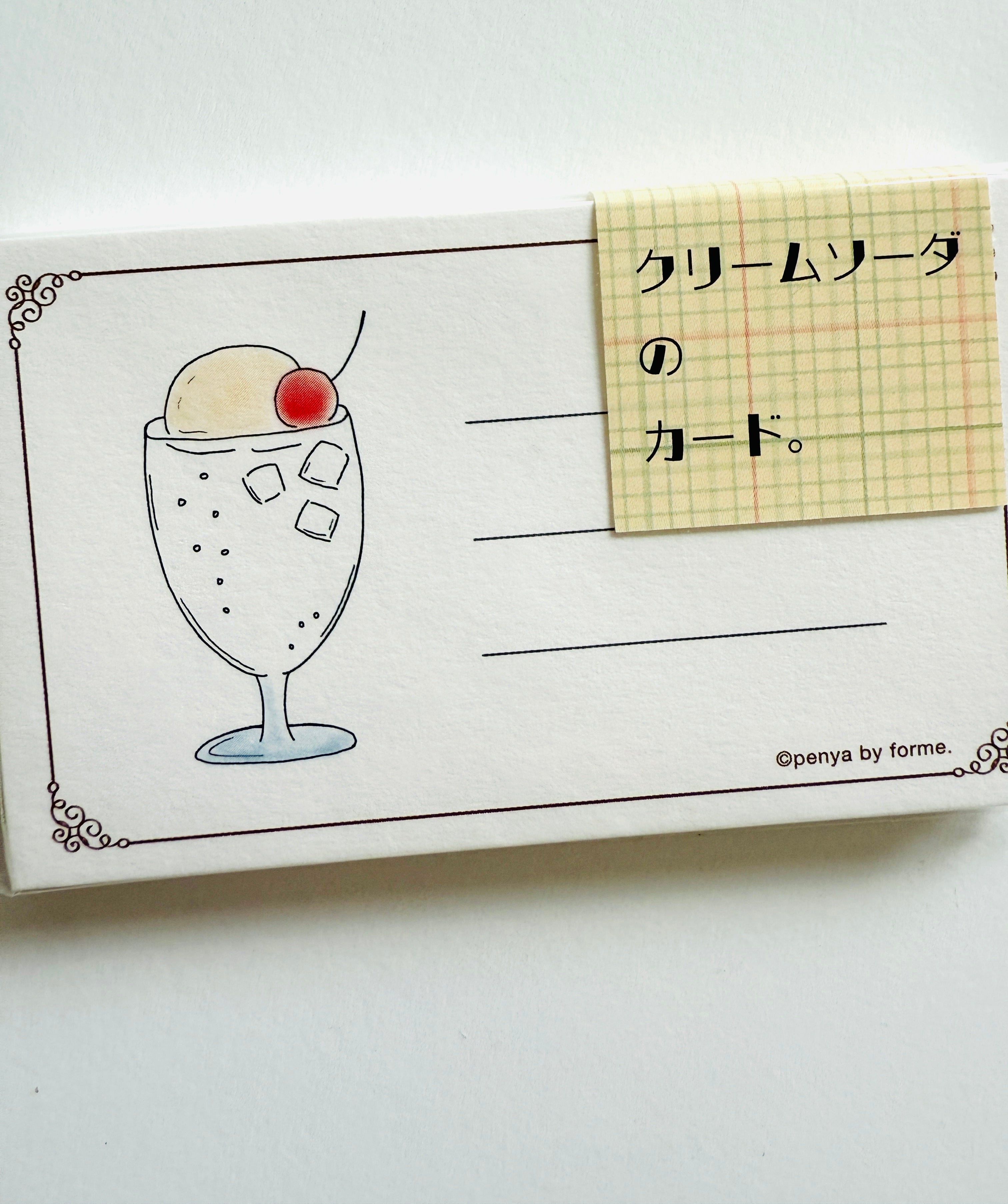 [forme] Fountain Pen Ink Swatch Card x Original Product