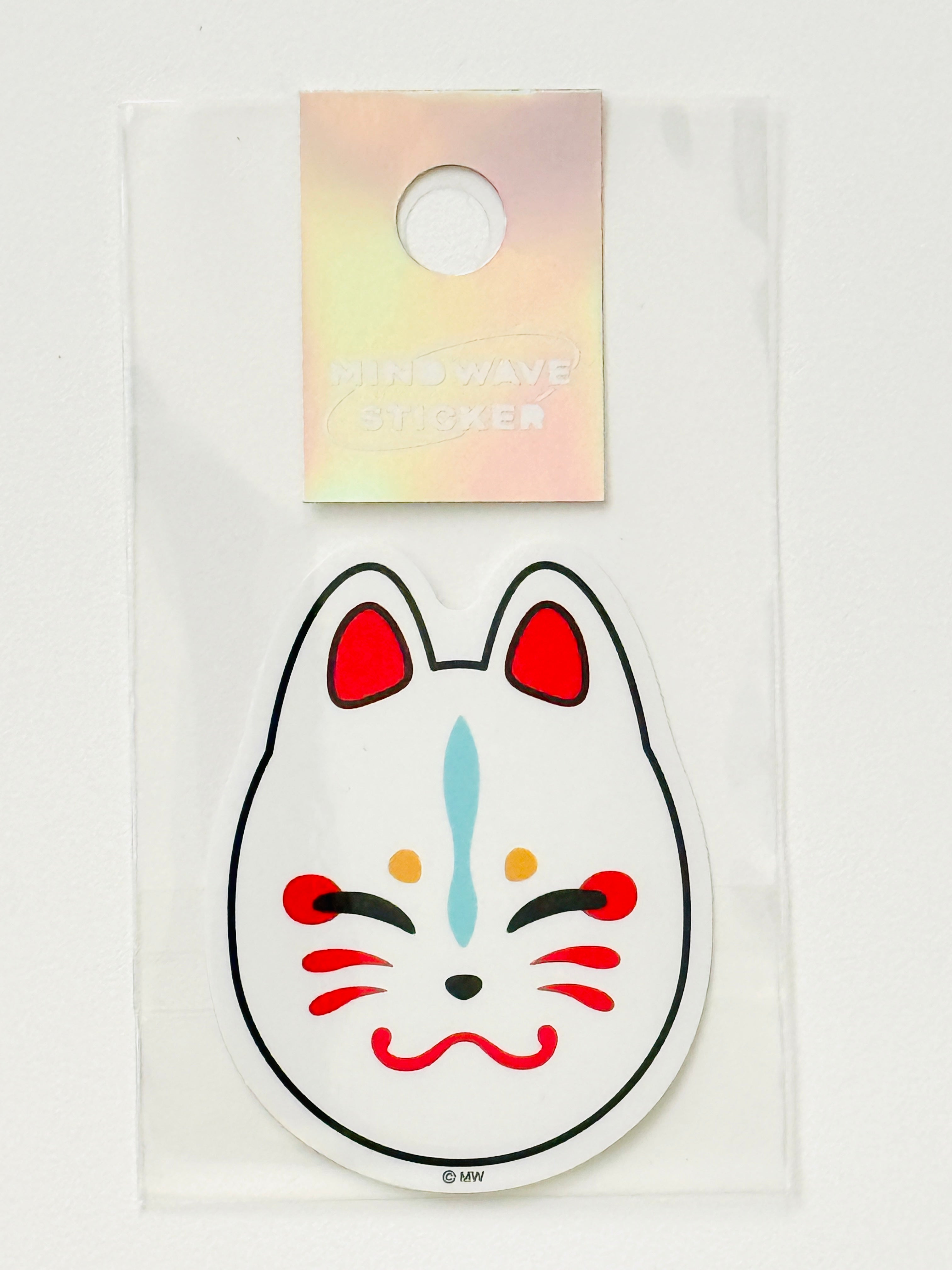 [MIND WAVE] Kitsune Fox Mask sticker decal
