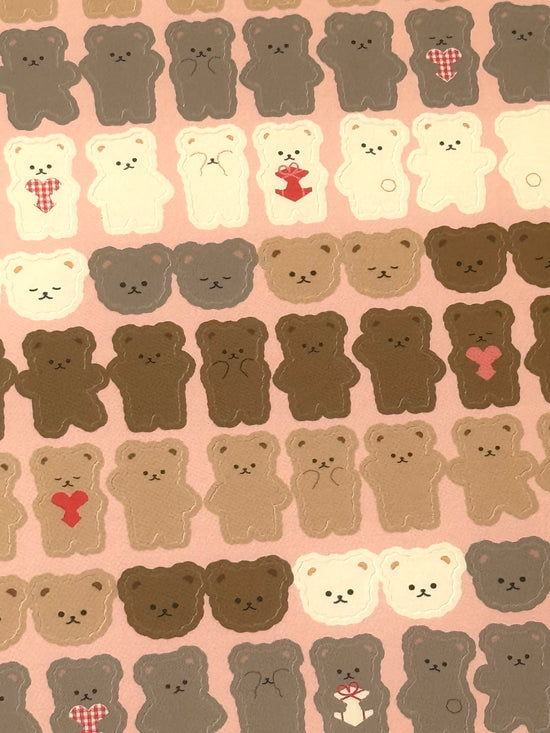 [Ryu-Ryu] Angela's Teddy Bears Circle Seals sticker sheet