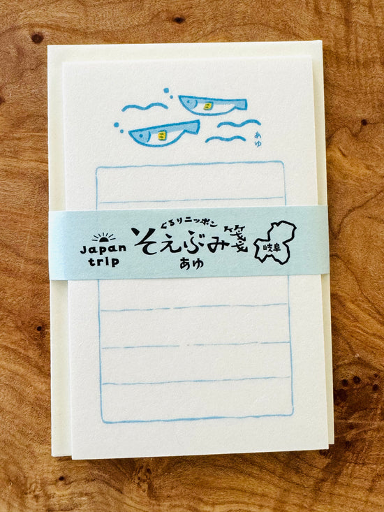 [Furukawashiko] Gifu and Osaka Soebumi mini letter + flake stickers {discontinued • no restock}