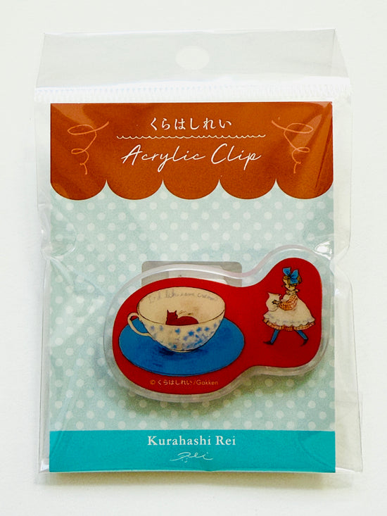 [Kurahashi Rei] Tea Time 🫖 Acrylic Clip (no restock)