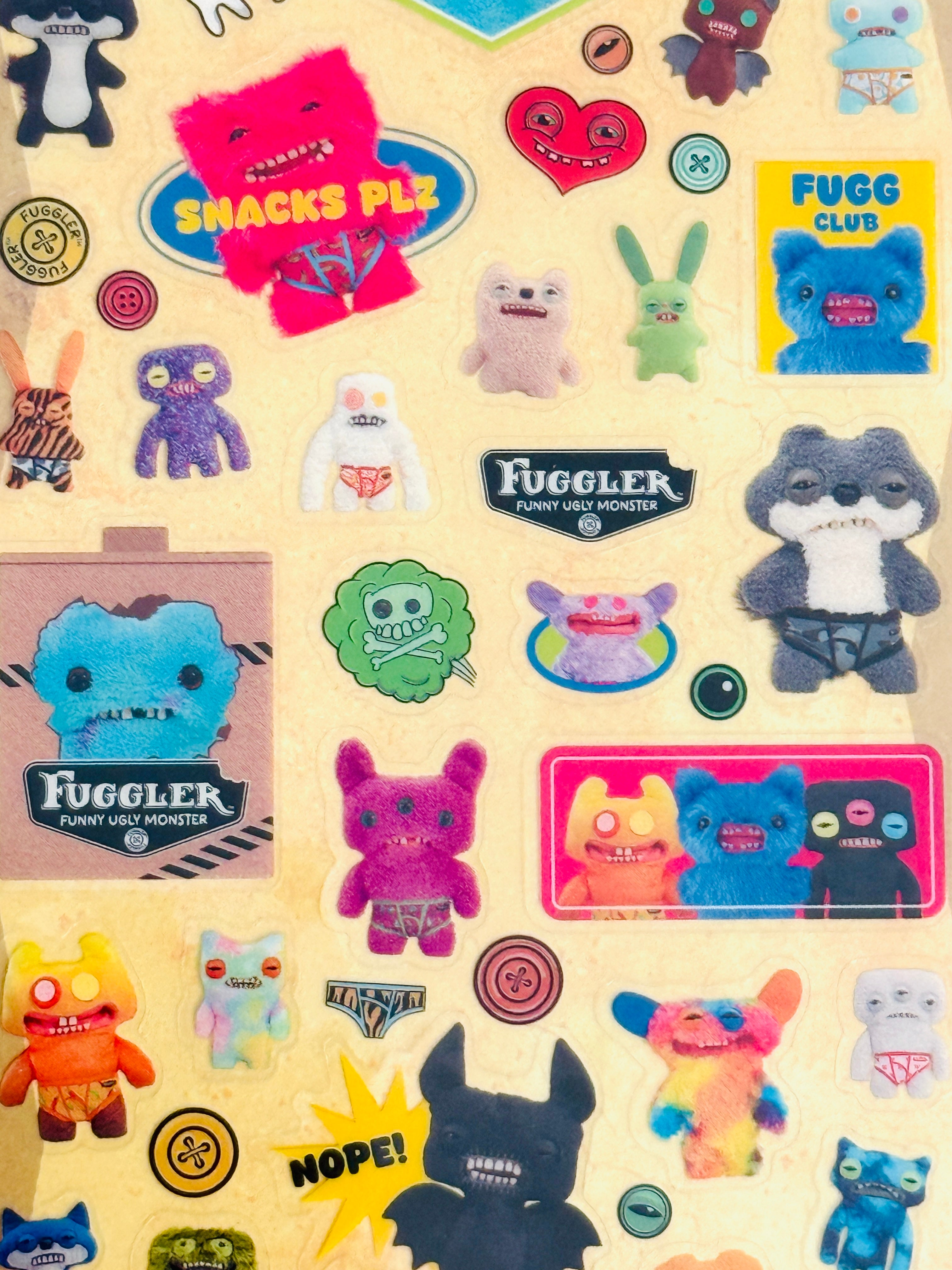 [Fuggler] Frontier Creators Circus collab x Funny Ugly Plush Monsters sticker sheet