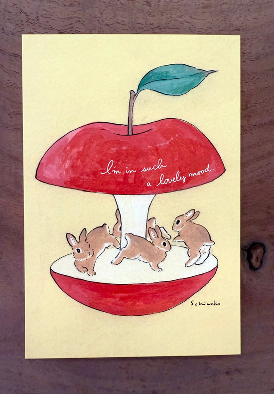 [Schinako Moriyama] Apple Core postcard