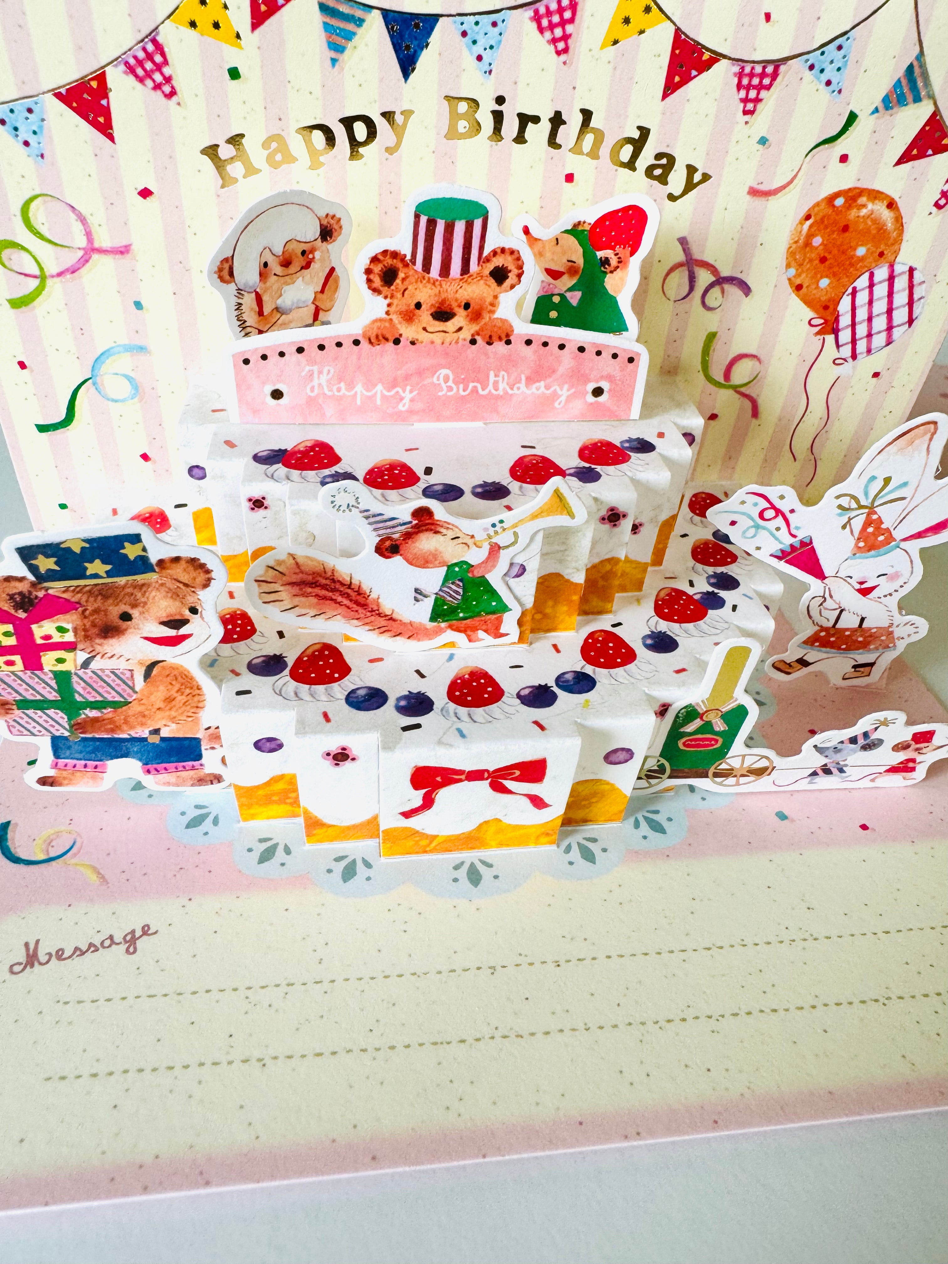 [Yukako Ohde] Cake Tower birthday card