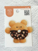 [Nagomiyanosekai] Animal Face Almond Sprinkle Donut decal sticker