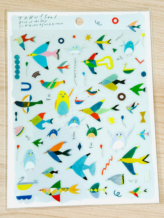 [cozyca] Tobu! Bird of the Day sticker sheet x Subikiawa