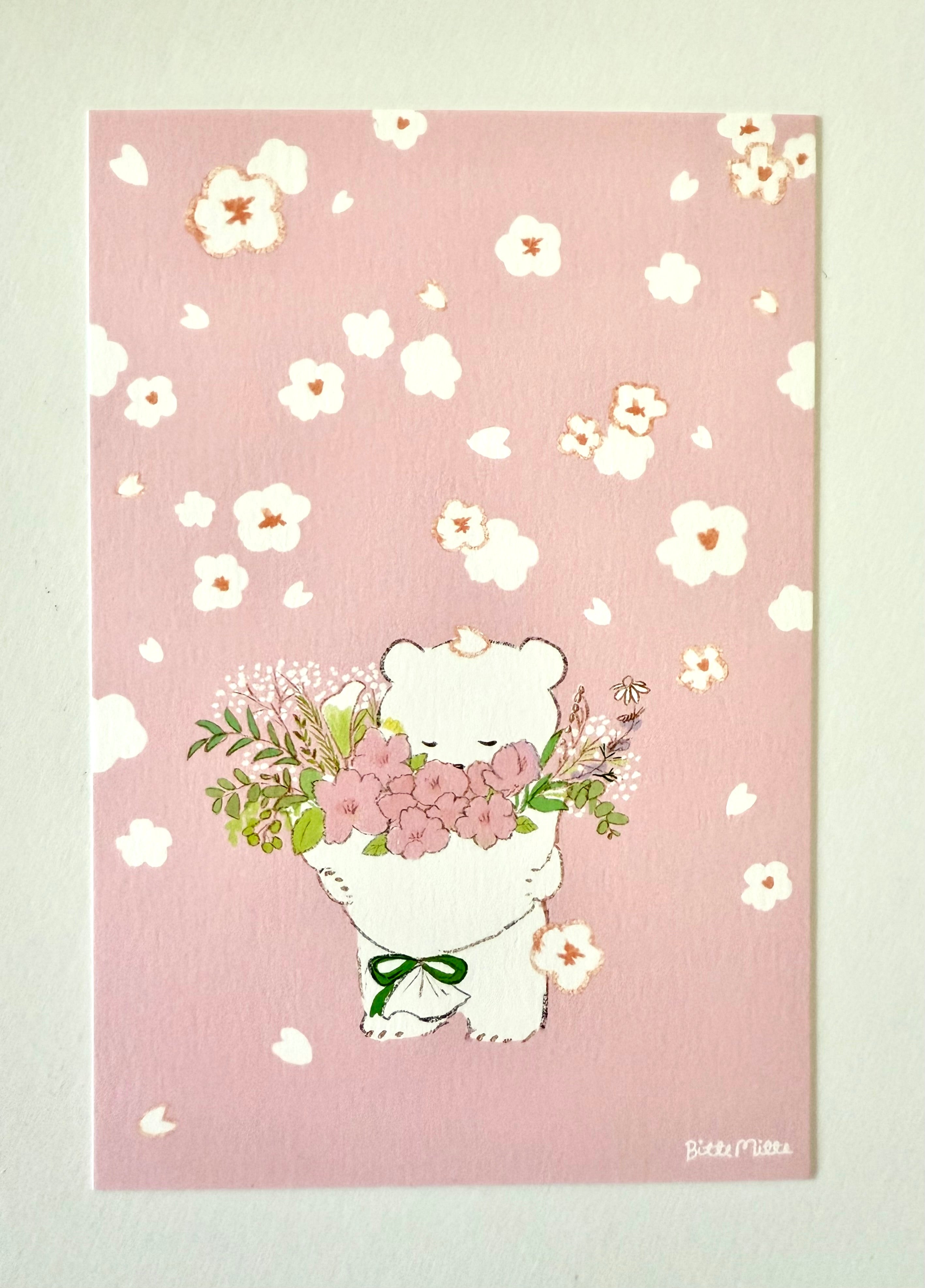 [Active] Sakura Bouquet x Momoro postcard