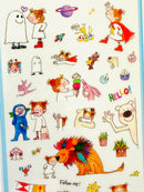 [coco and wondrous gang] Playdate Fun with Coco removable sticker sheet