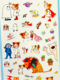 [coco and wondrous gang] Playdate Fun with Coco removable sticker sheet