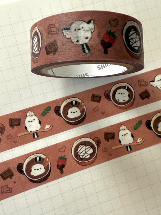 [SAIEN] Shimaenaga Loves Hot Chocolate washi tape