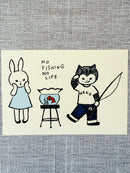 [Tsubame Books] No Fishing, No Life postcard