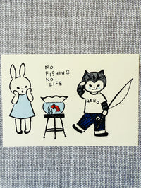 [Tsubame Books] No Fishing, No Life postcard