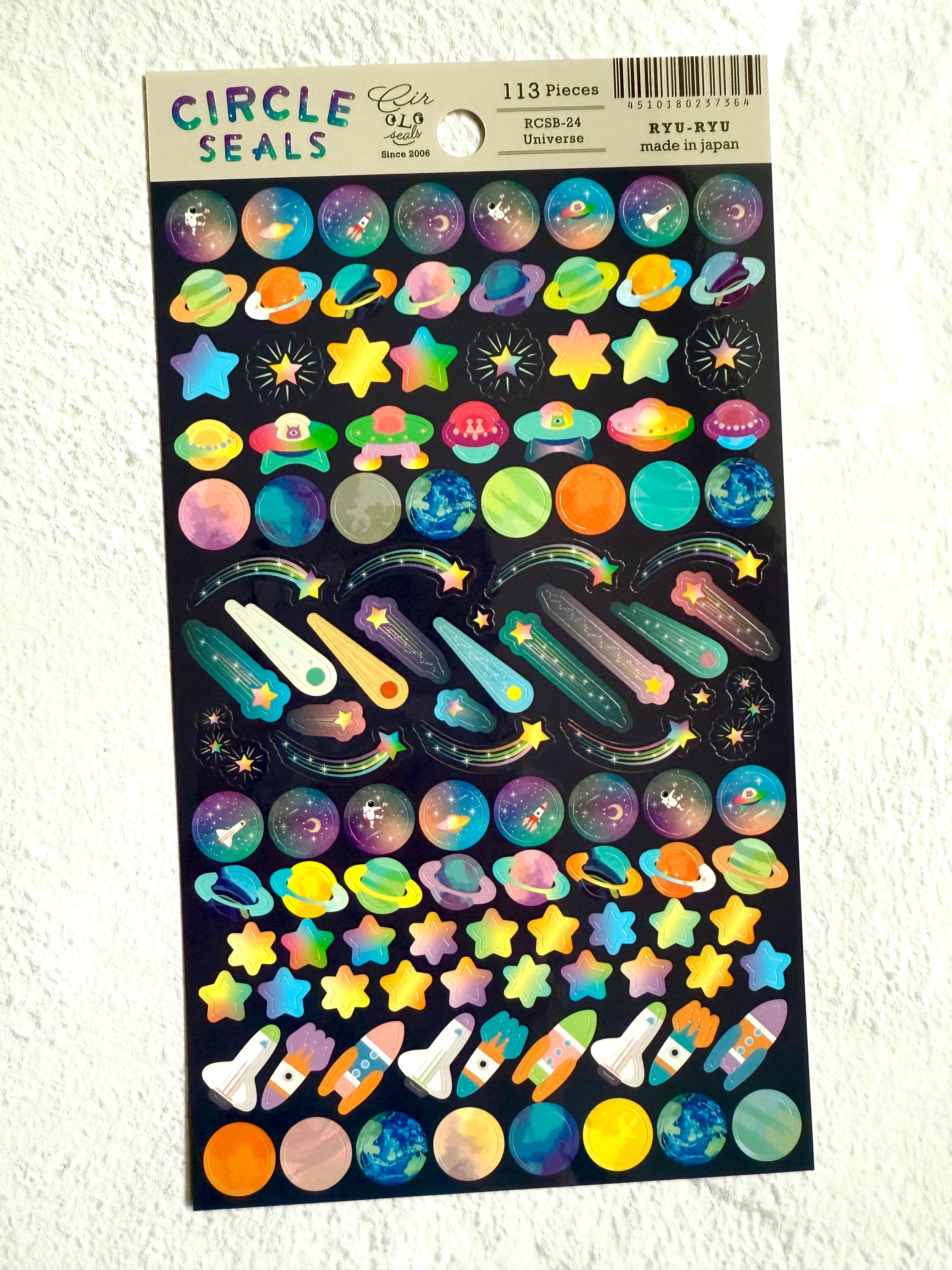 [Ryu-Ryu] Universe Circle Seals sticker sheet