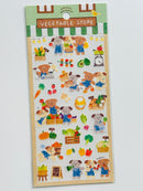 [MIND WAVE] Waku Waku series • Bookstore, Flower, Furniture, Post Office, Restaurant and Vegetable Store sticker sheet