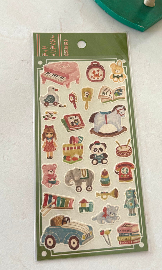 [MIND WAVE] Nostalgic Toys sticker sheet