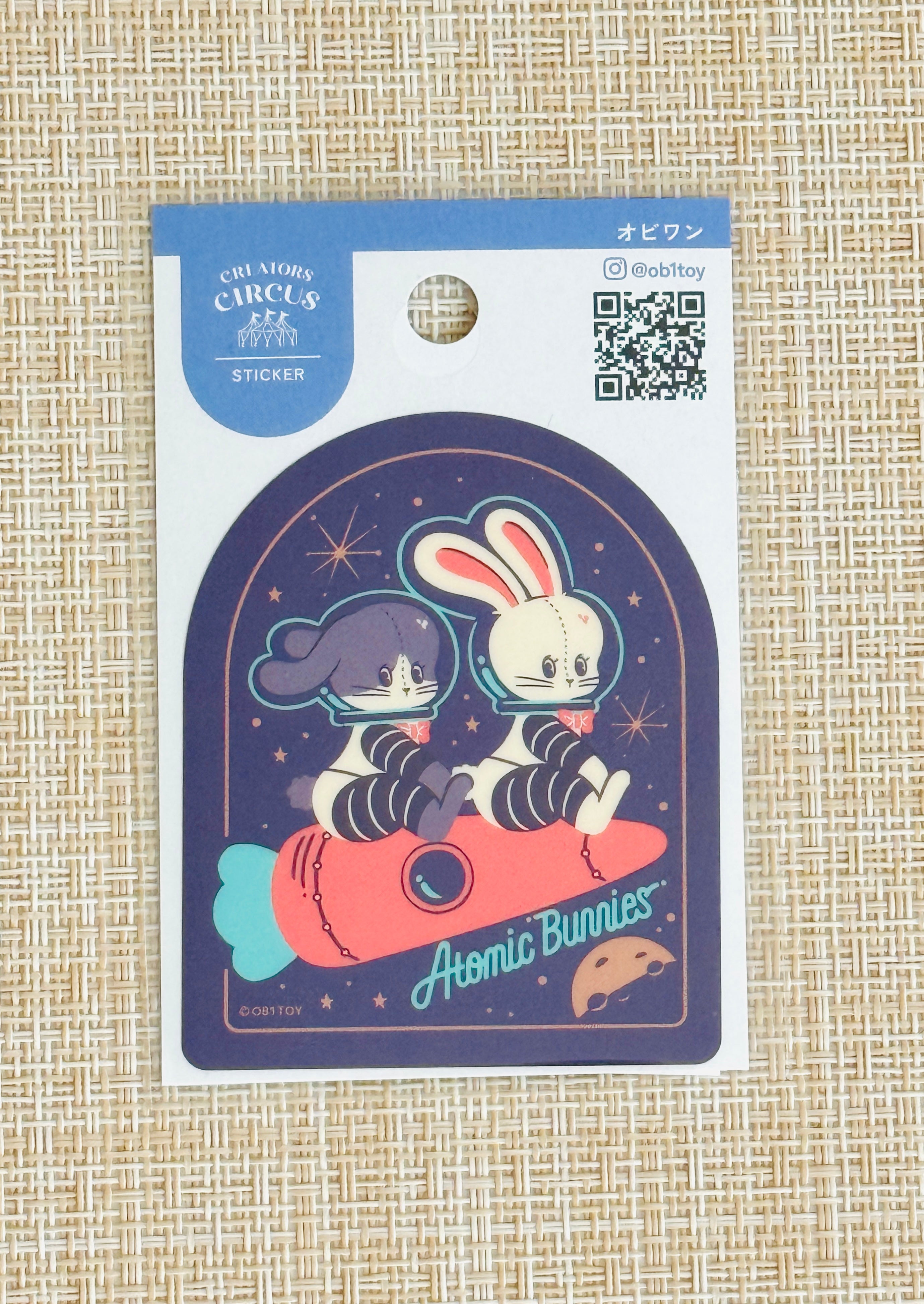 [ob1] Frontier Creators Circus x Atomic Bunnies sticker decal