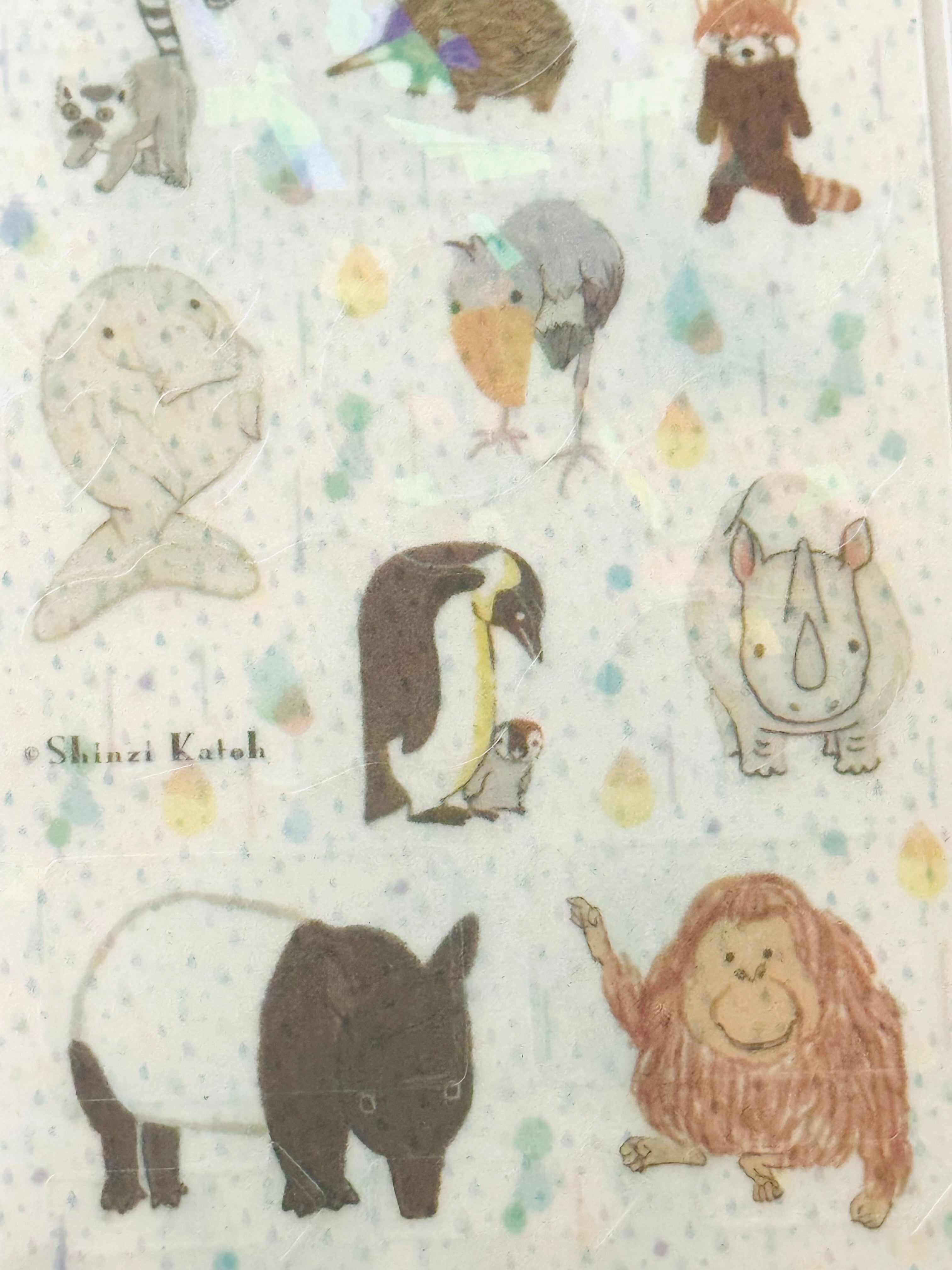 [SEAL-DO] Shinzi Katoh x Kira Kira Hologram Layer sticker sheet: Rain of Tears • Endangered Species