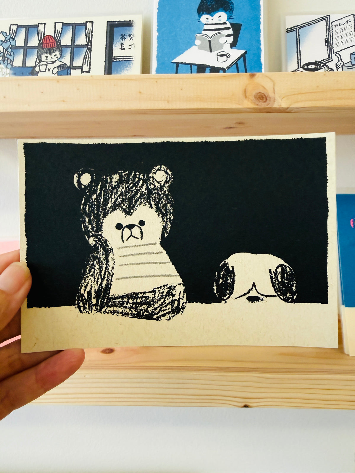 [Tsubame Books] Bear and Dog postcard