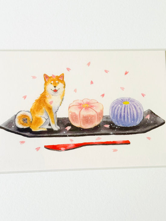 [Natsuka Murata] Shiba Spring Oyatsu series: Nerikiri Wagashi postcard