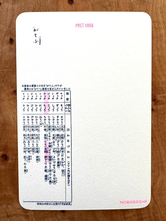 [Nobarasha] Duck Manuscript postcard