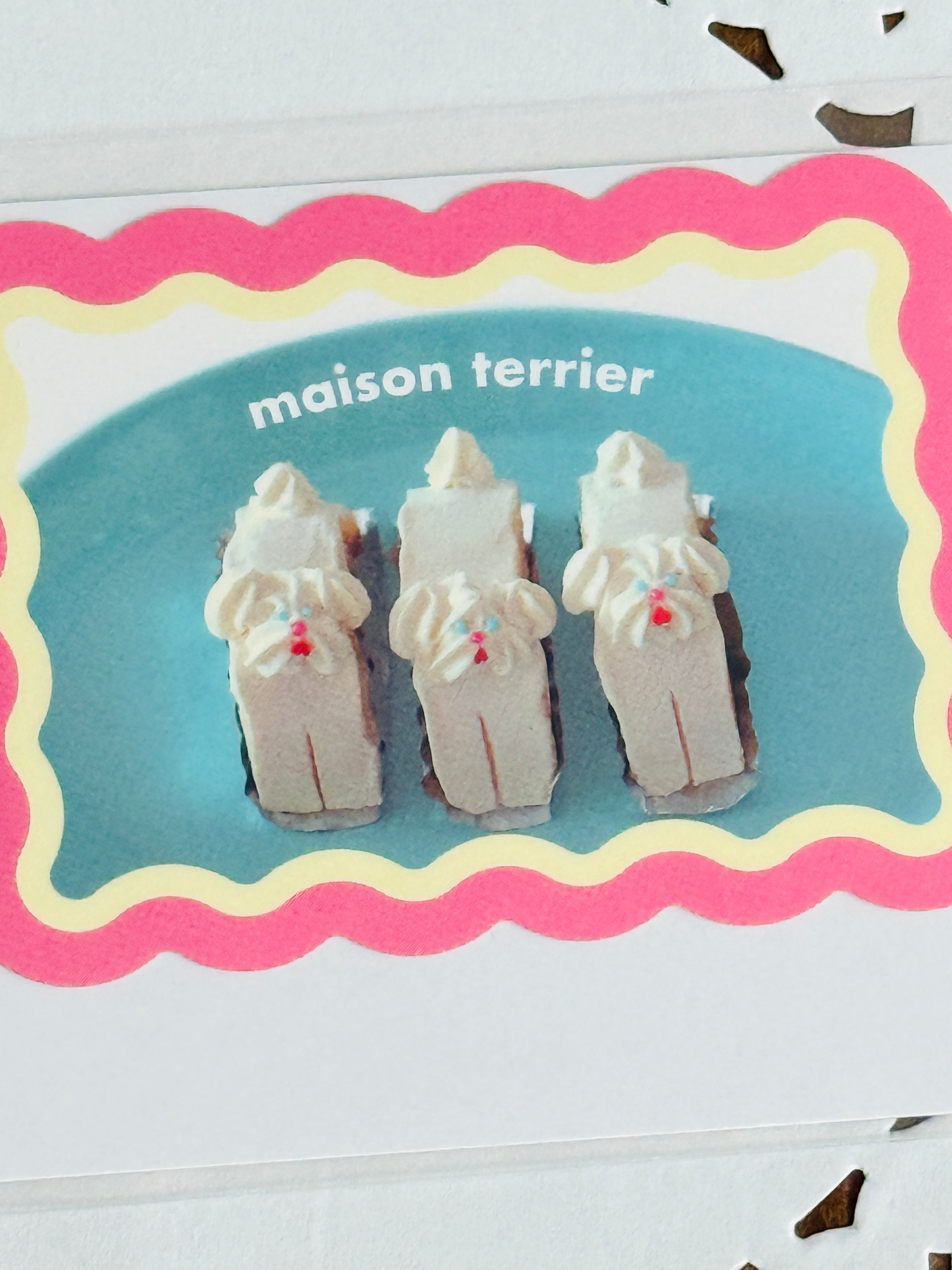[Kana Yokoo] Frontier Creators Circus x Maison Terrier Dog Trio Roll Cake sticker decal