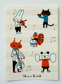 [SEAL-DO] Shinzi Katoh x Animal Musical postcard