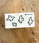 [Nobarasha] Flock of Birds Hanko rubber stamp