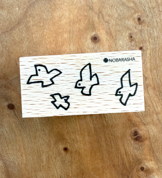 [Nobarasha] Flock of Birds Hanko rubber stamp
