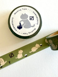 [Hamamonyo] Tea Ceremony Cat washi tape
