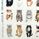 [4legs] Cats in Picture Book sticker sheet
