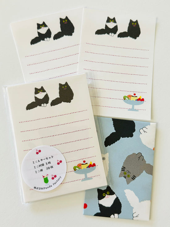 [Panda factory] Cat & Purin mini letter set