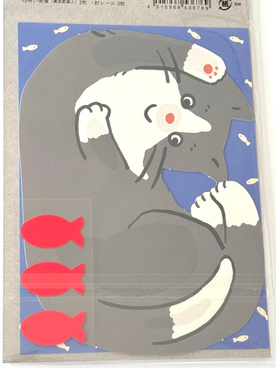 [Greeting Life] Gyu-Gyu Cat in a Package letter set (restock mid August)