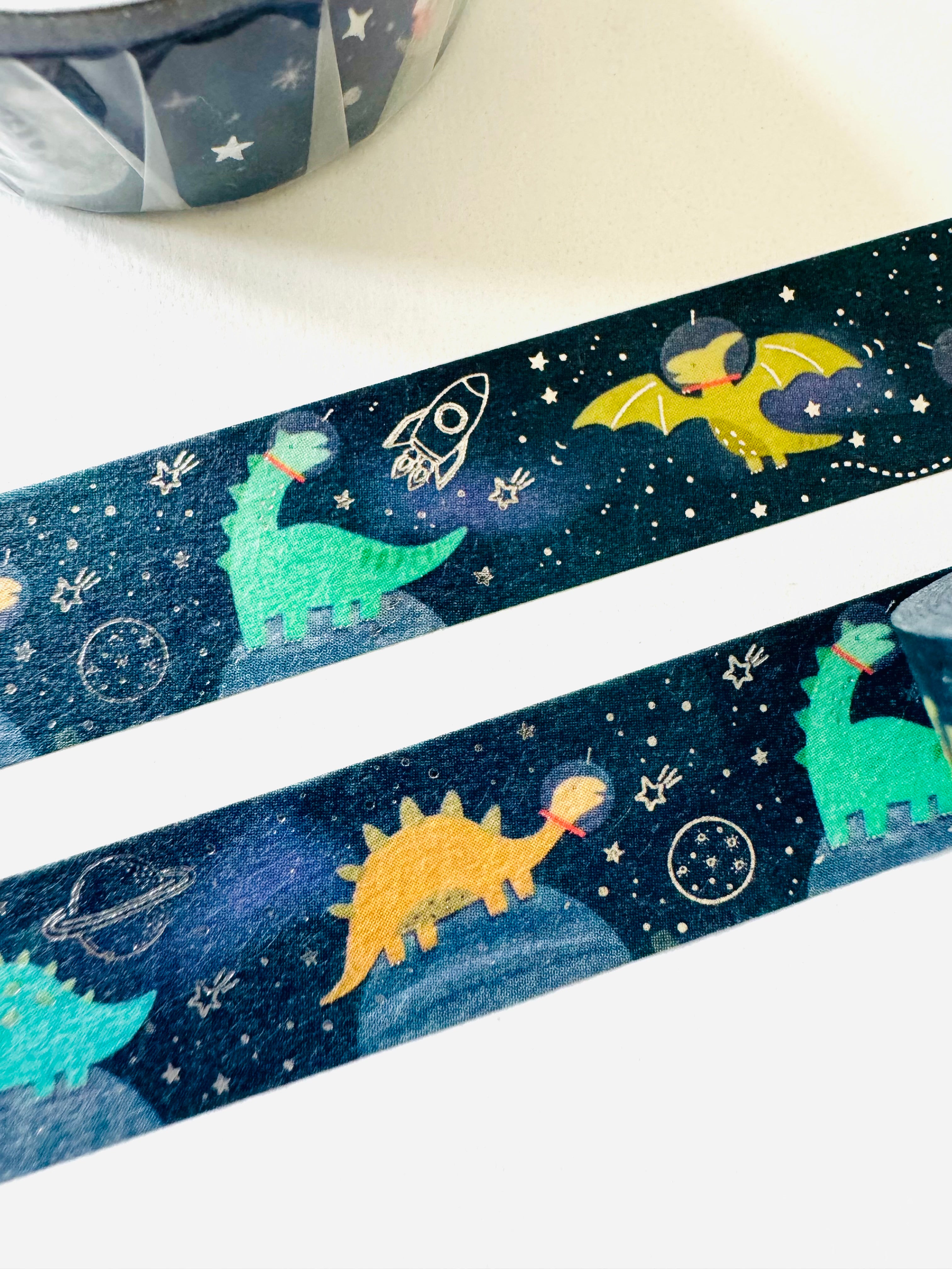 [SAIEN] Space Dinosaurs washi tape