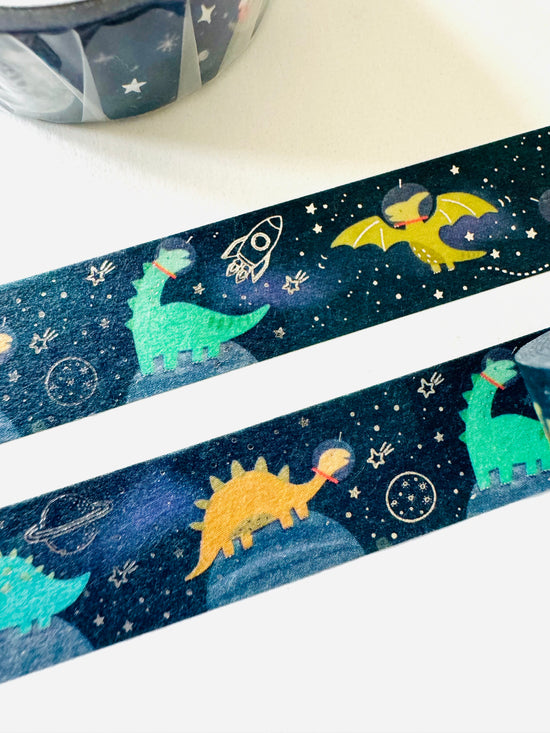 [SAIEN] Space Dinosaurs washi tape