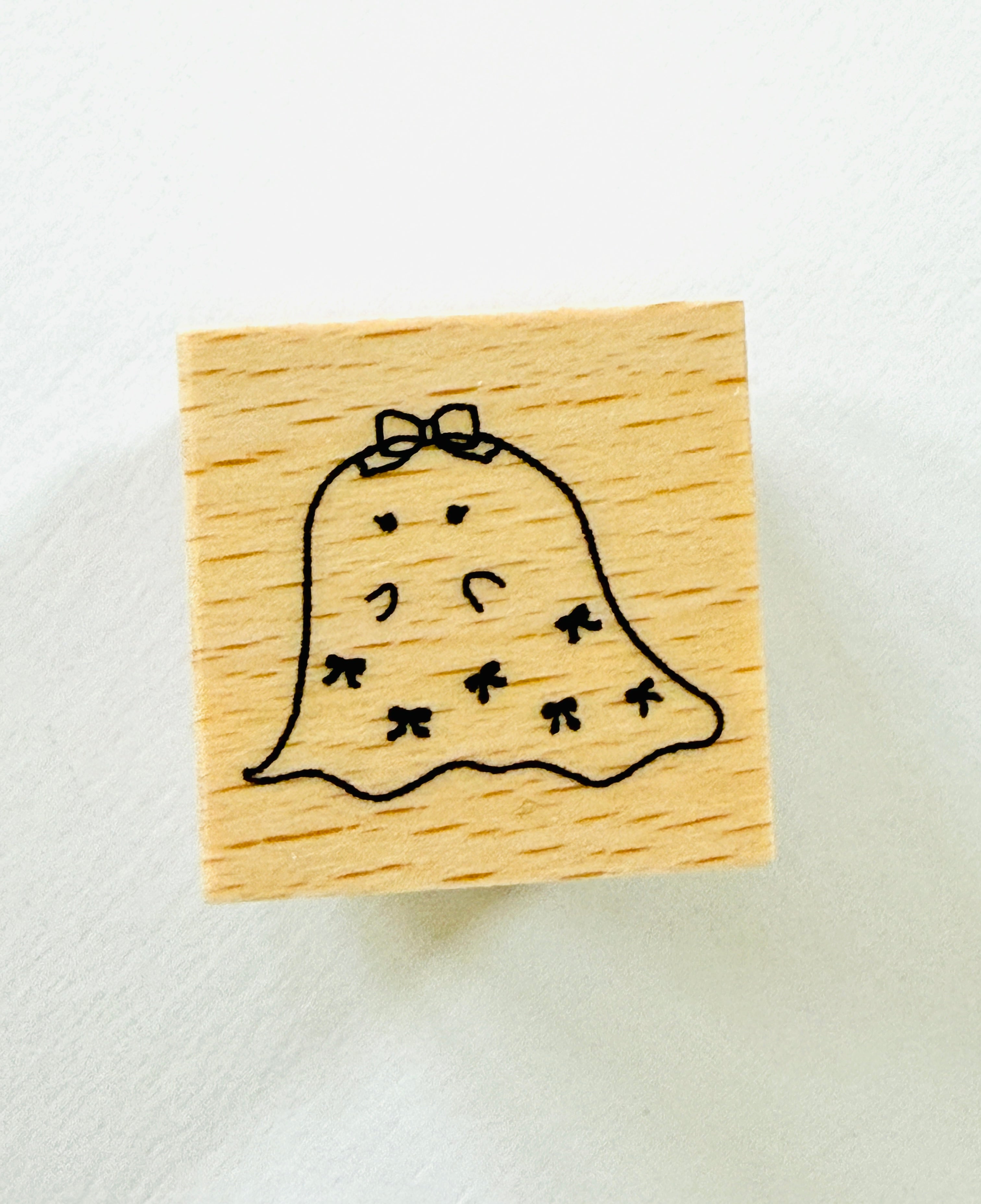 [forme] Ghost & Ribbon rubber stamp