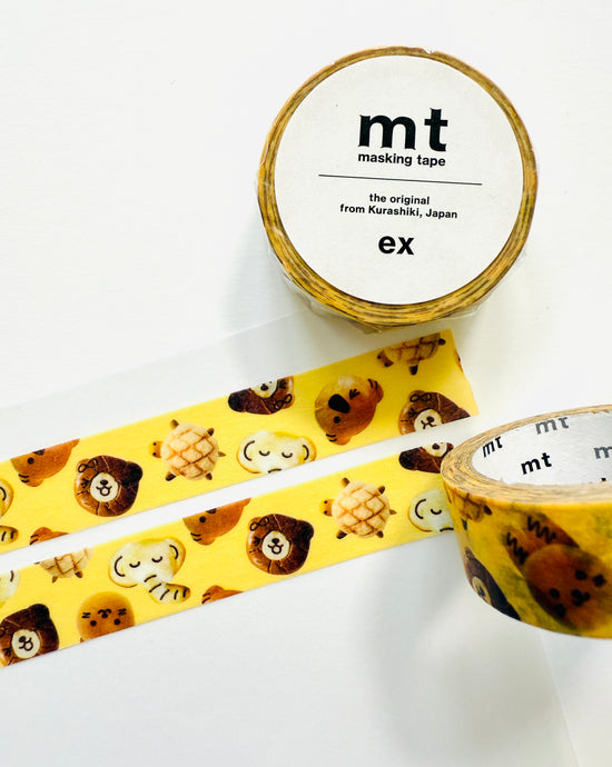 [mt] Animal Face Bread washi tape