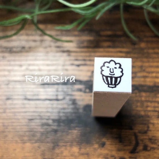 [RiraRira Hanko] Bowl of Rice mini rubber stamp